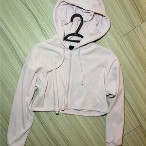 Wild Fable Soft Pink Cropped Hoodie